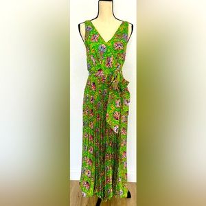 NWOT Ralph Lauren Blue Label 100% silk floral wrap dress.